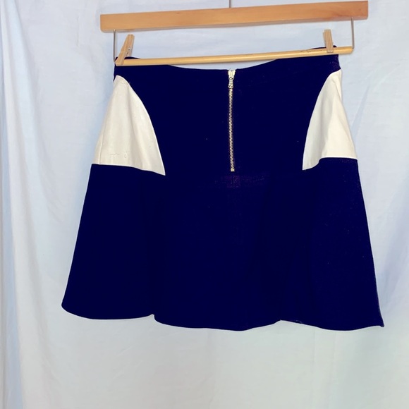 Twee Club Monaco Women’s Size 4 Black Cream Coastal Skirt Preppy Y2K Coquette - Picture 3 of 7